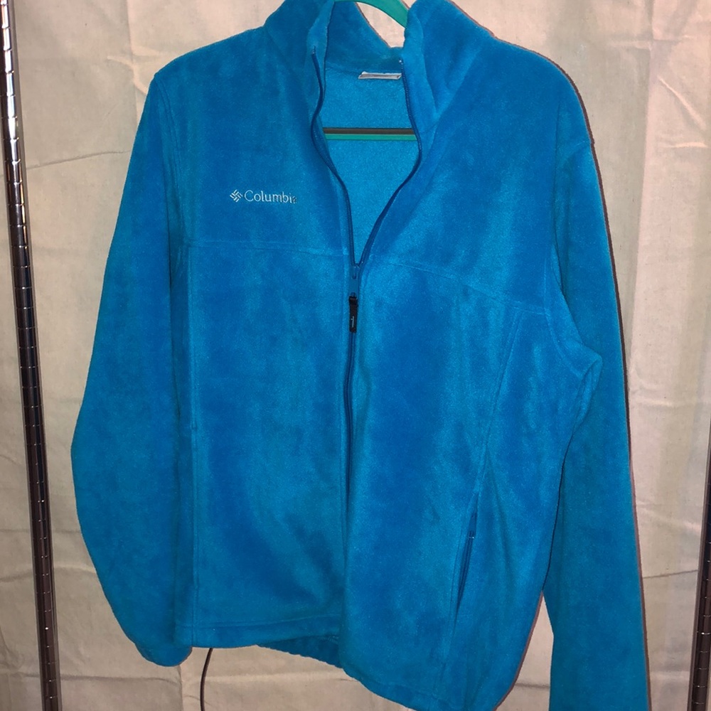 Teal Columbia fleece jacket